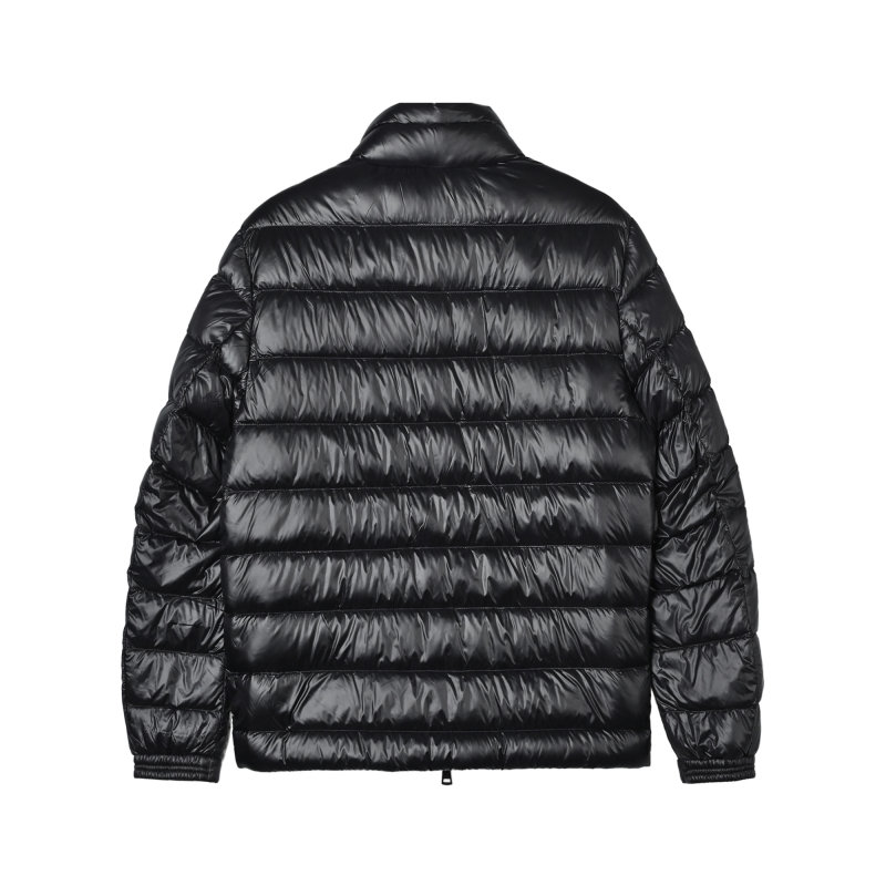 Black Quilted Puffer Down Jacket view