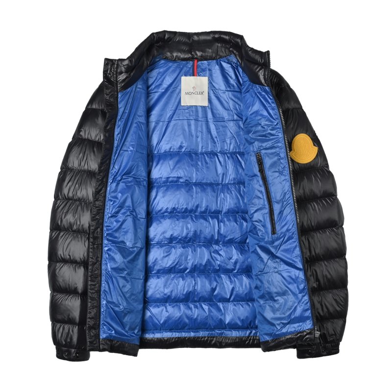 Black Quilted Puffer Down Jacket view