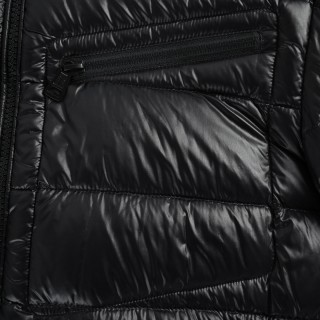 Moncler 25FW Chest Diagonal Zip Down Jacket Black view 8