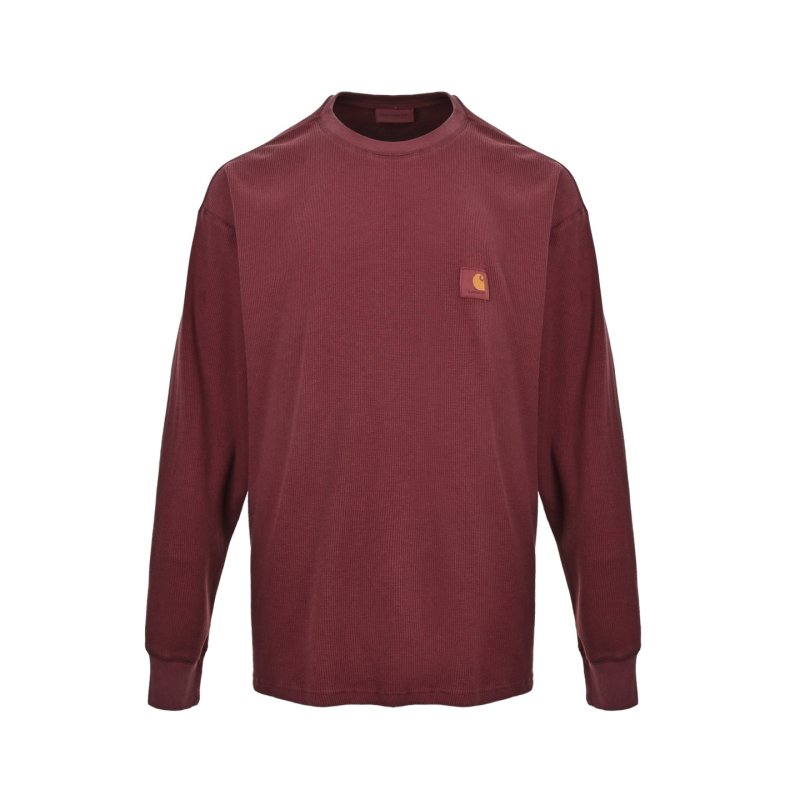 Carhartt WIP Long Sleeve Thermal Burgundy view