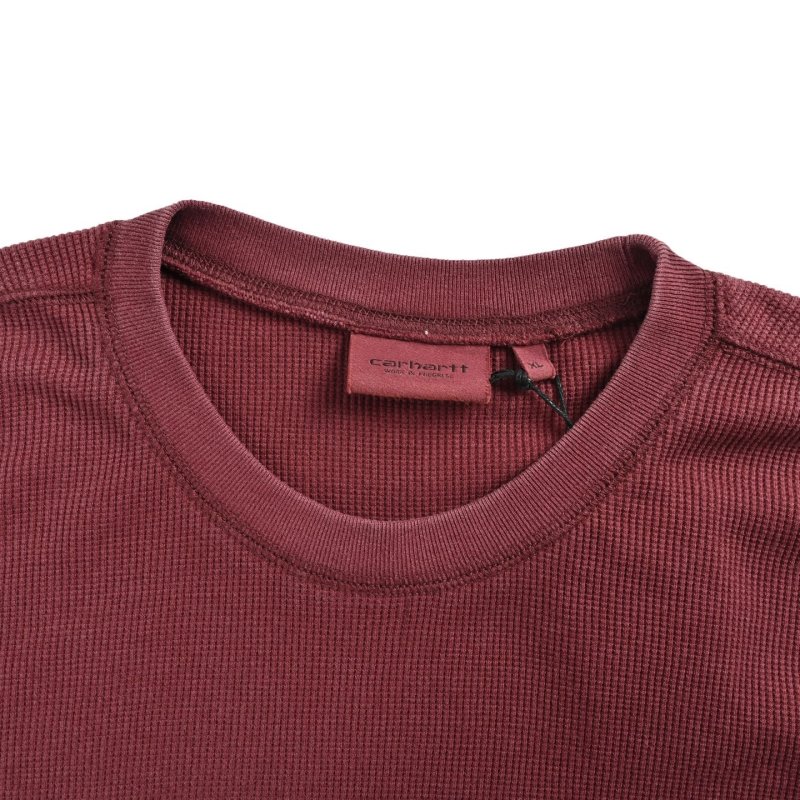 Carhartt WIP Long Sleeve Thermal Burgundy view