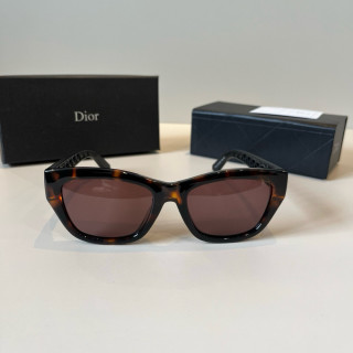 Dior Tortoiseshell Cat-Eye Sunglasses with CD Logo view 2