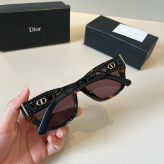 Dior Tortoiseshell Cat-Eye Sunglasses with CD Logo view 6