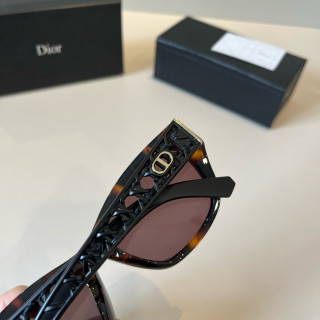 Dior Tortoiseshell Cat-Eye Sunglasses with CD Logo view 7
