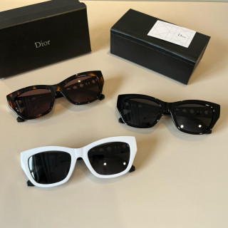 Dior Tortoiseshell Cat-Eye Sunglasses with CD Logo view 9