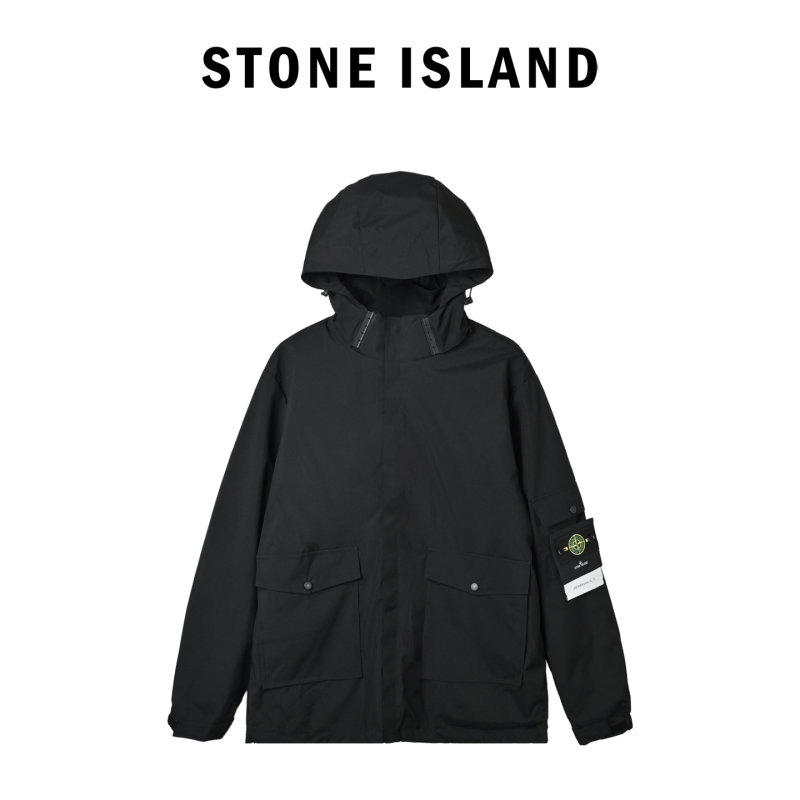 Stone Island Black Nylon Utility Jacket view