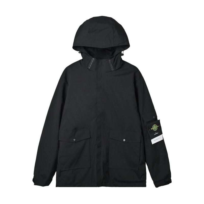 Stone Island Black Nylon Utility Jacket view