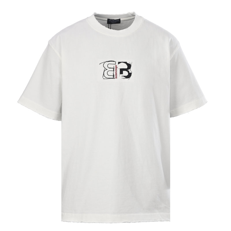 Balenciaga BB Logo White T-Shirt view