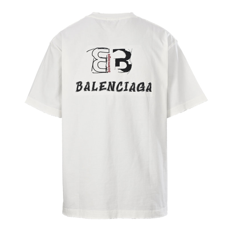 Balenciaga BB Logo White T-Shirt view