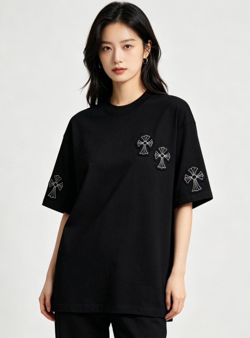 Chrome Hearts White Cross Graphic T-Shirt view