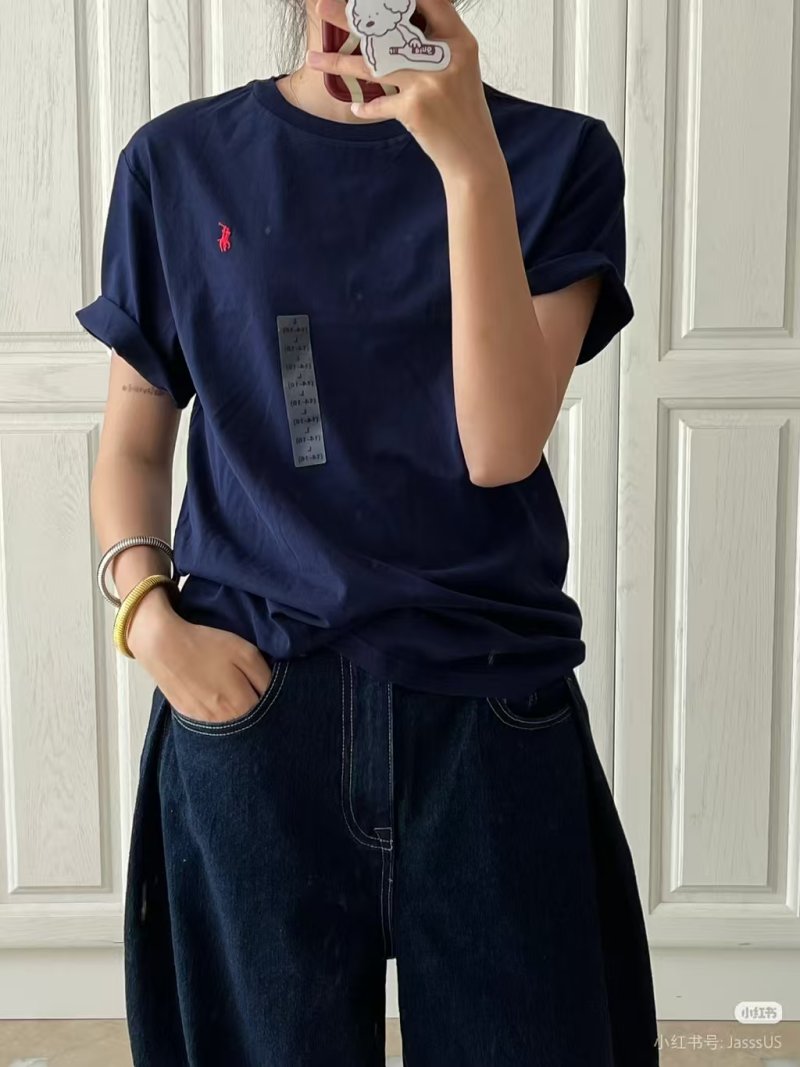 Ralph Lauren Pony Logo Navy Crew Neck T-Shirt view