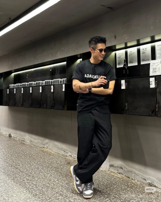 Essentials Black Logo T-Shirt view 1