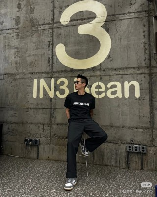 Essentials Black Logo T-Shirt view 2