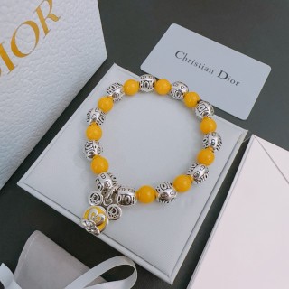 Dior Agate Bead Thai Silver Style Bracelet - Yellow view 8