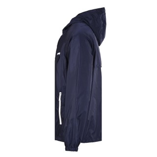 Stone Island Navy Nylon Hooded Windbreaker Jacket view 8