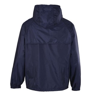 Stone Island Navy Nylon Hooded Windbreaker Jacket view 9