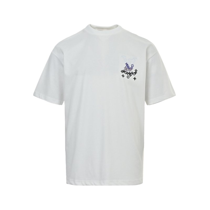 Louis Vuitton Monogram Diamond Print White T-Shirt view