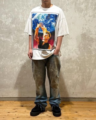 White Graphic Print Short Sleeve T-Shirt view 3