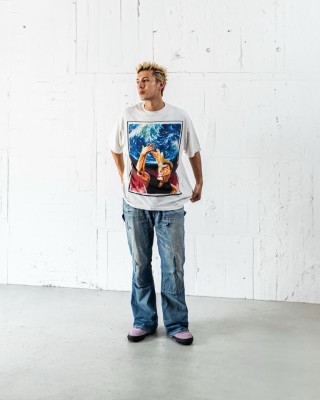 White Graphic Print Short Sleeve T-Shirt view 4