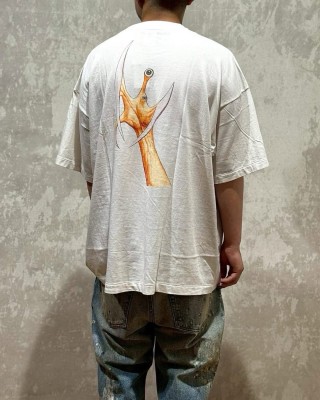 White Graphic Print Short Sleeve T-Shirt view 5
