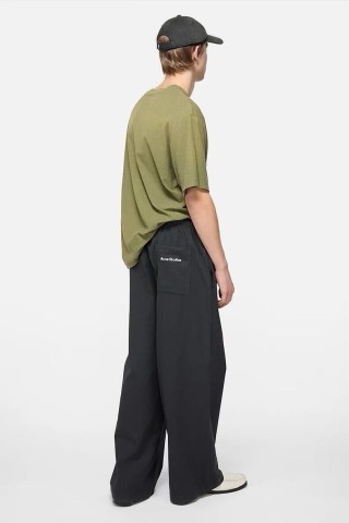Acne Studios Black Wide-Leg Trousers