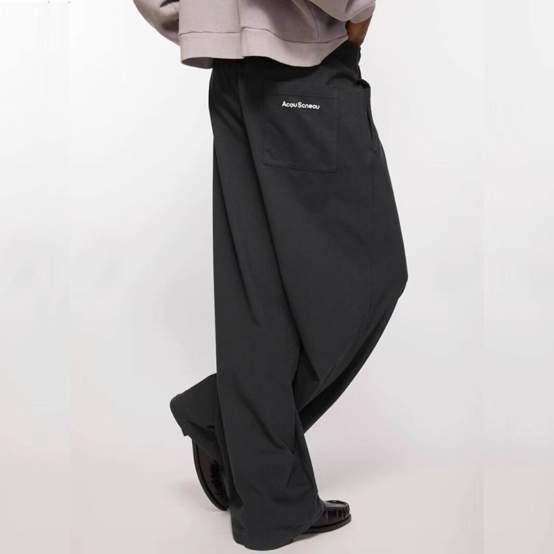 Acne Studios Black Wide-Leg Trousers view