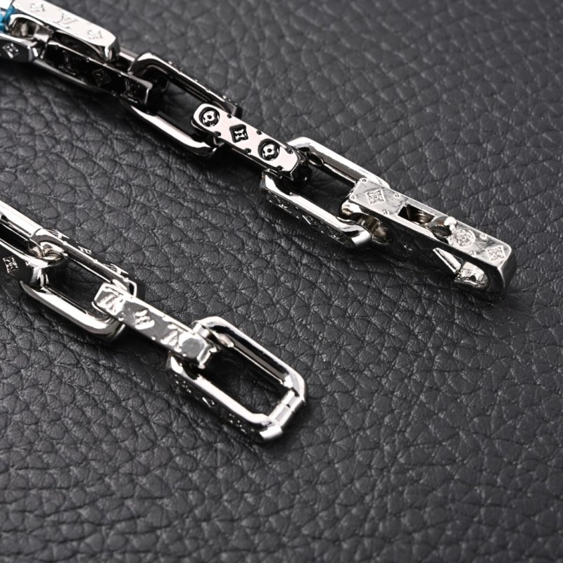 Louis Vuitton Monogram Chain Marble Link Bracelet Blue/White view