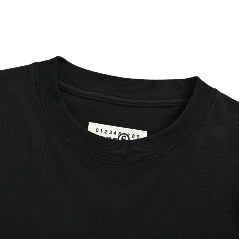 Black Graphic Print T-Shirt with Technical Design view