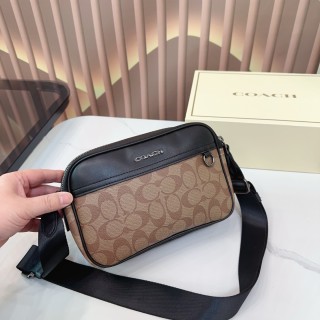 Coach Monogram Camera Crossbody Bag Black view 2