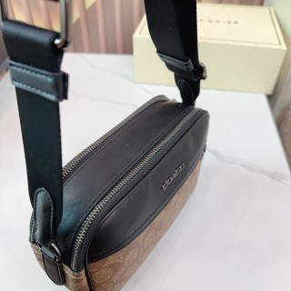 Coach Monogram Camera Crossbody Bag Black view 5