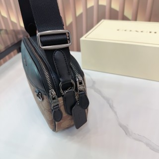 Coach Monogram Camera Crossbody Bag Black view 6