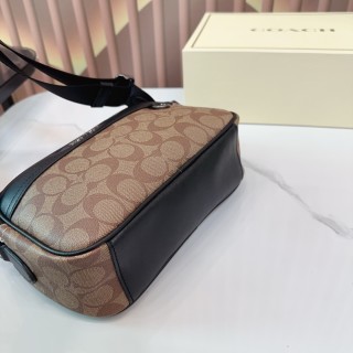 Coach Monogram Camera Crossbody Bag Black view 7