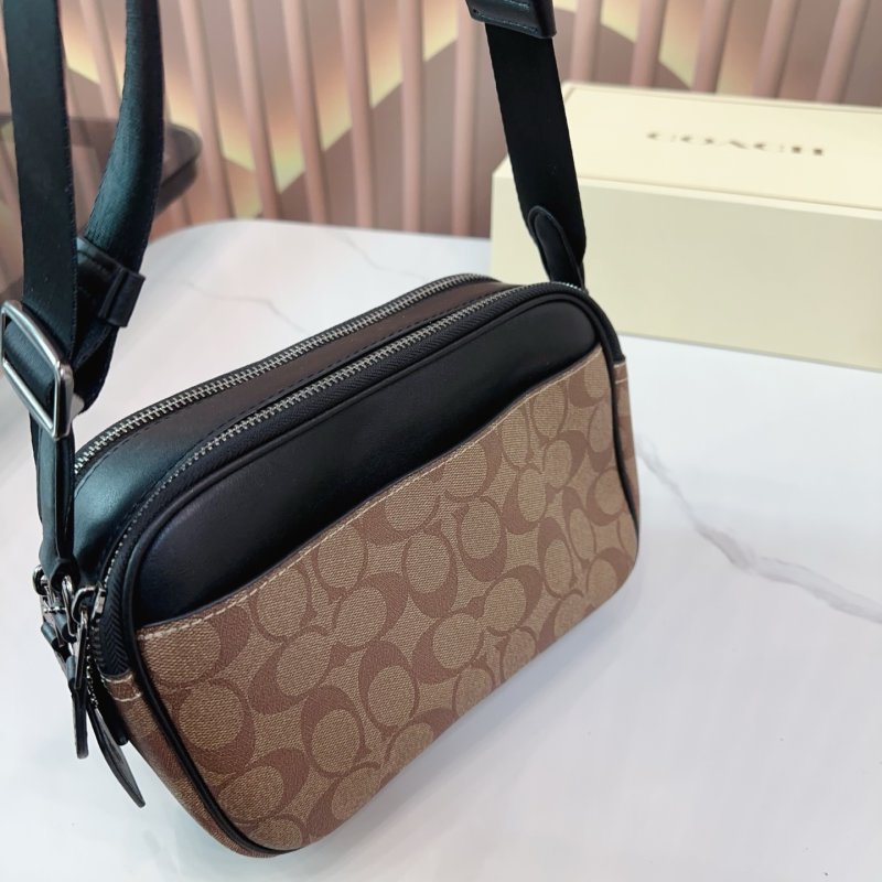Coach Monogram Camera Crossbody Bag Black view