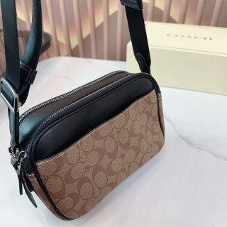 Coach Monogram Camera Crossbody Bag Black view 8
