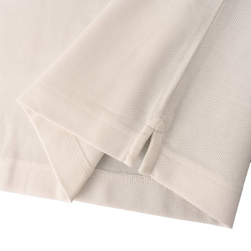 Burberry White Polo Shirt with Embroidered Logo view