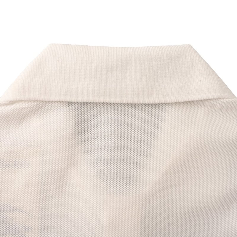 Burberry White Polo Shirt with Embroidered Logo view