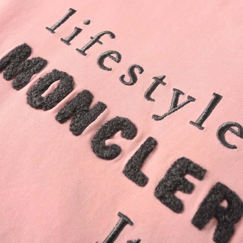 Pink Muscle T-Shirt with Blue Script Logo view