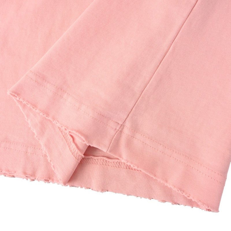 Pink Muscle T-Shirt with Blue Script Logo view