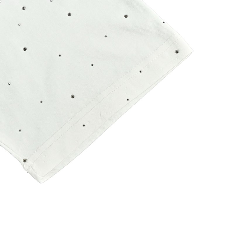 Balenciaga White Speckled Logo T-Shirt view
