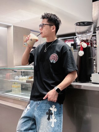 Chrome Hearts Black Graphic Short Sleeve T-Shirt view 1