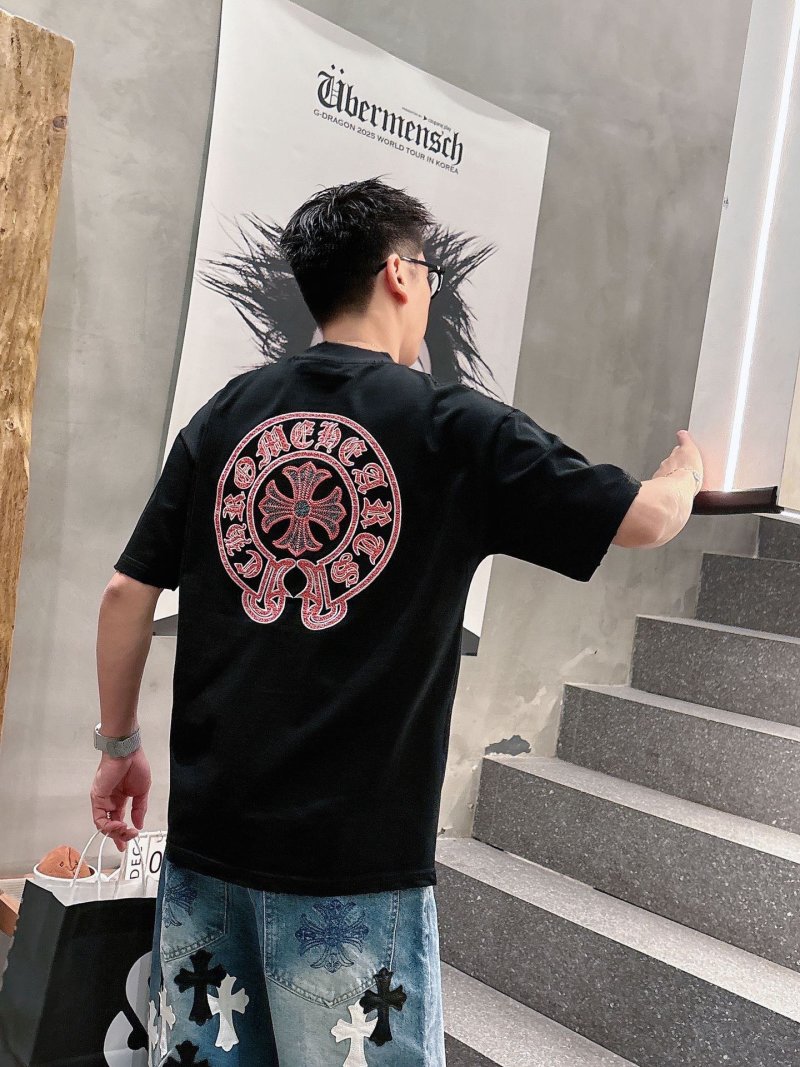Chrome Hearts Black Graphic Short Sleeve T-Shirt view