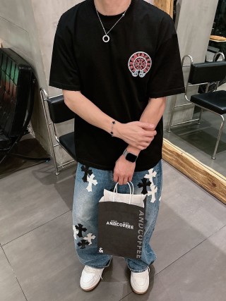 Chrome Hearts Black Graphic Short Sleeve T-Shirt view 7