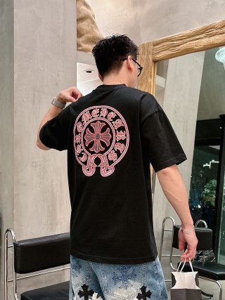 Chrome Hearts Black Graphic Short Sleeve T-Shirt view 8