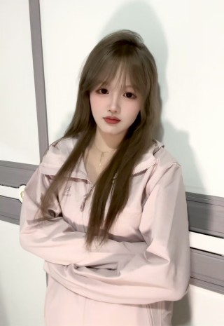 Pink Windbreaker Hooded Jacket Women view 2