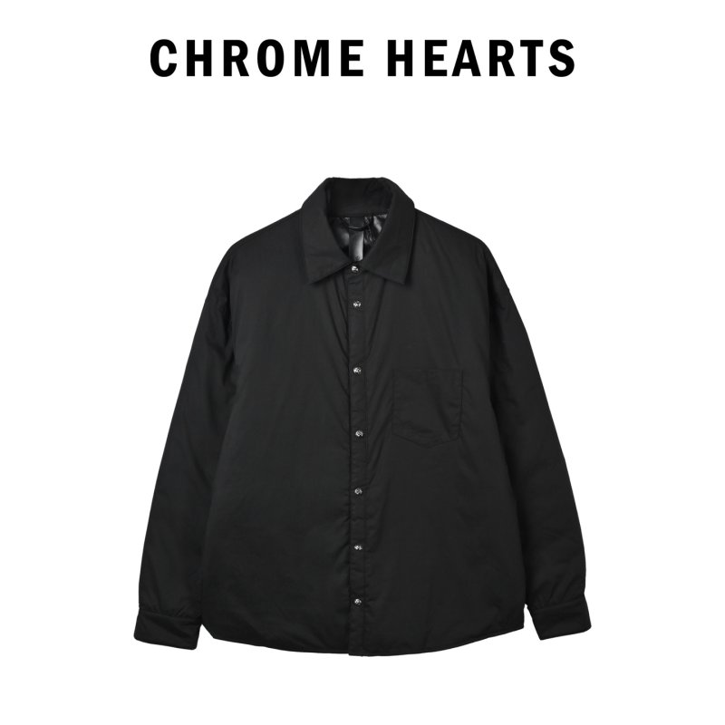 Black Oversized Button-Up Jacket view