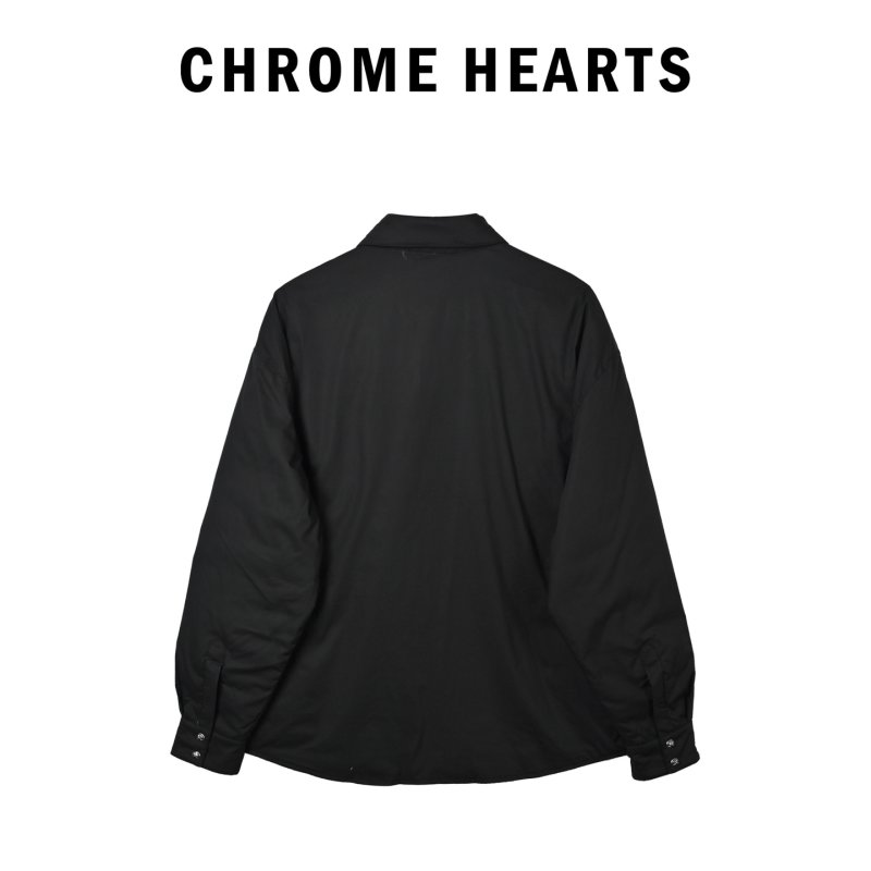 Black Oversized Button-Up Jacket view