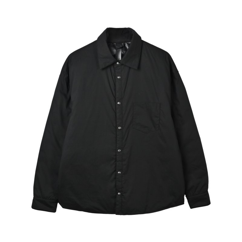 Black Oversized Button-Up Jacket view