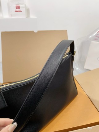 Prada Black Leather Shoulder Bag view 5