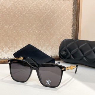 Chanel Model 5559 Black Square Sunglasses view 2