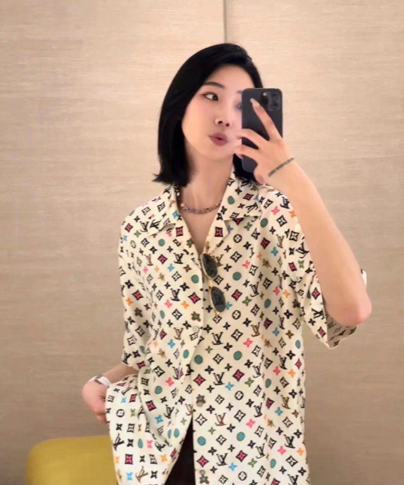 Louis Vuitton Monogram Multicolor Short Sleeve Shirt Cream view